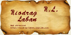 Miodrag Laban vizit kartica
